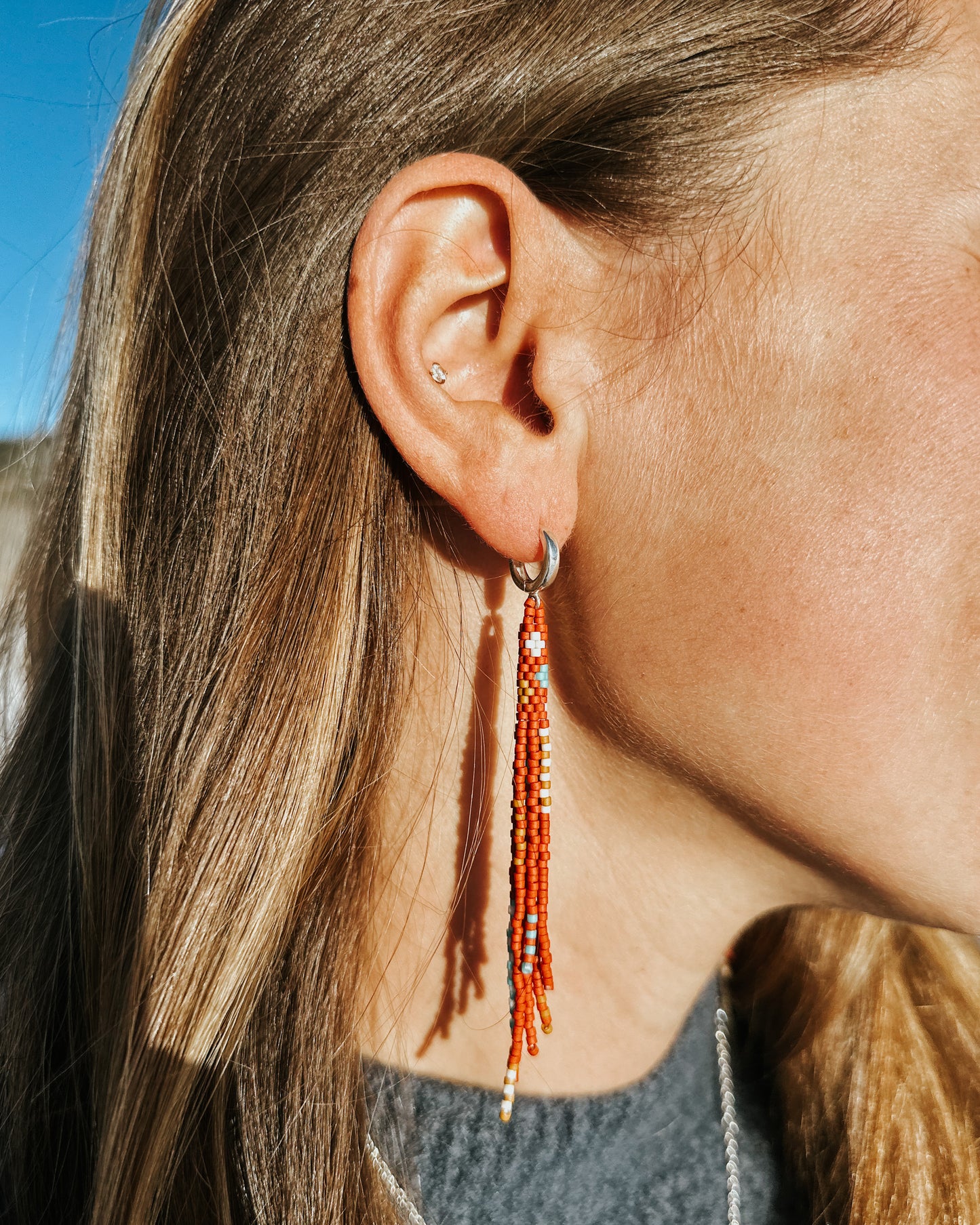 Cascade fringe earrings
