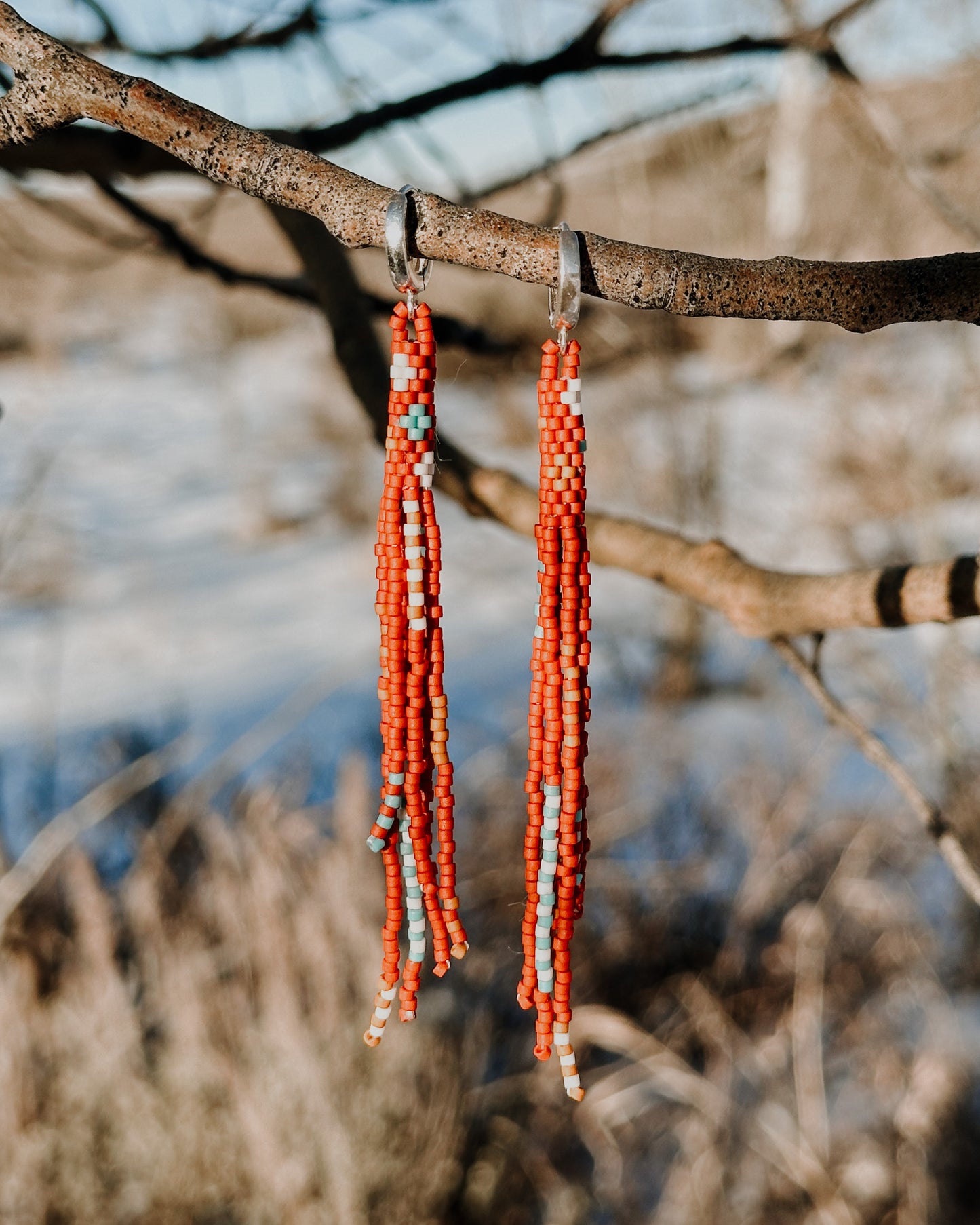 Cascade fringe earrings