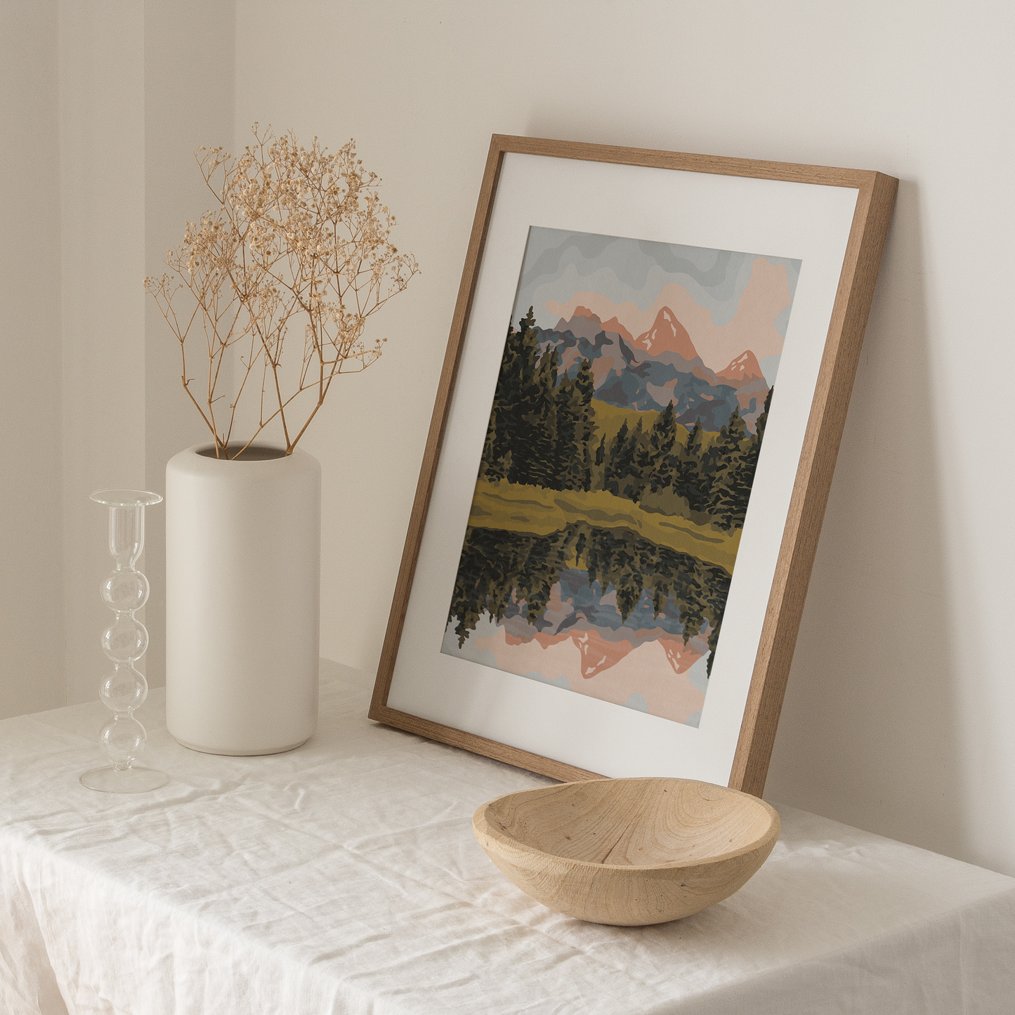 Teton lake print