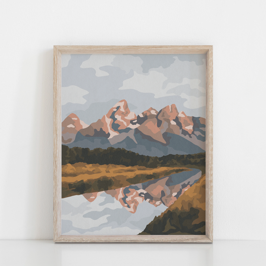 Teton river print