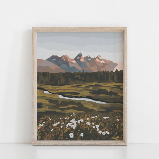 Teton meadows print