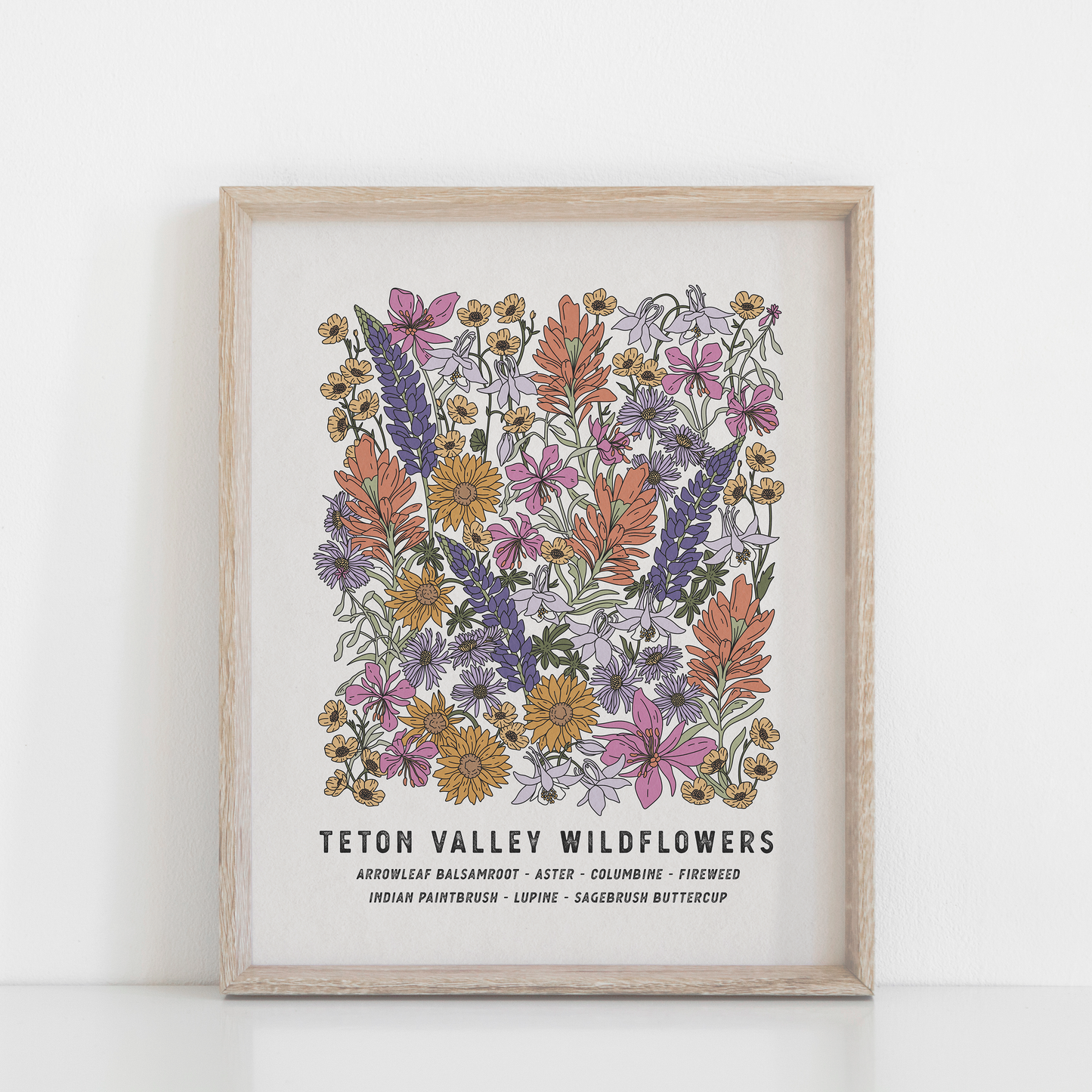 Teton Valley wildflowers print