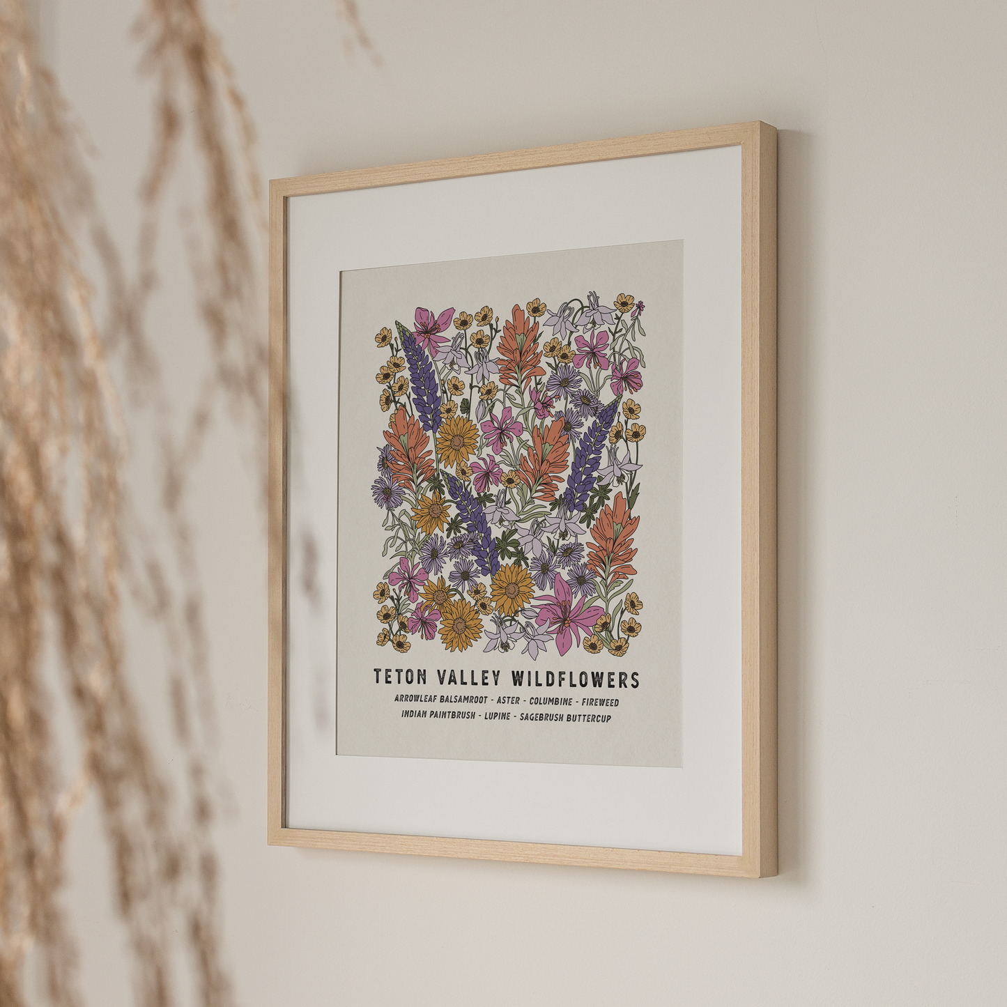 Teton Valley wildflowers print