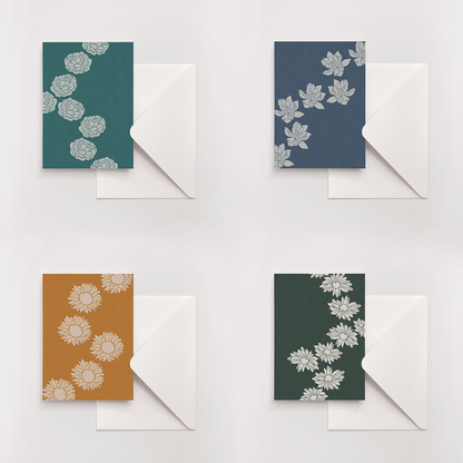 Floral greeting card pack